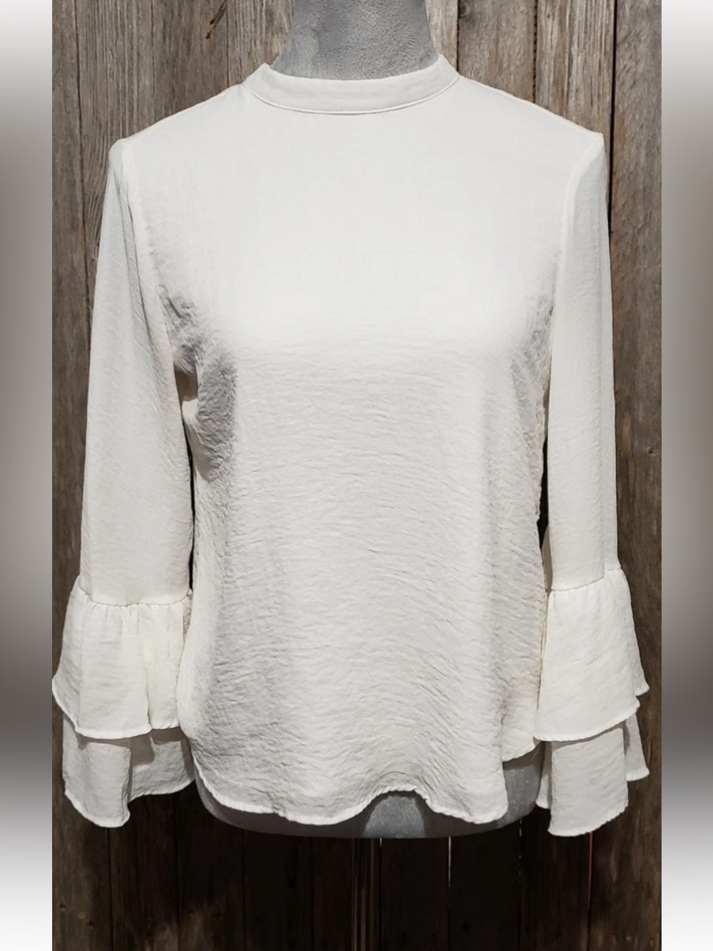 Bershka ASOS white top with tie at the back size small